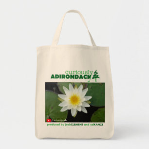 Curiously Adirondack tote bag (Water Lily)