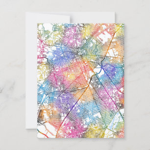 Curitiba Brazil City Map Postcard