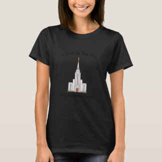 Curitiba Brazil Temple I Love To See My Temple Col T-Shirt