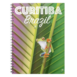Curitiba, Brazil Travel poster Notebook