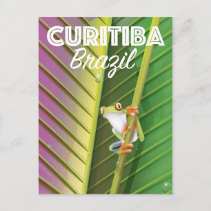 Curitiba, Brazil Travel poster Postcard