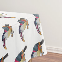 Curl crested aracari bird cartoon illustration