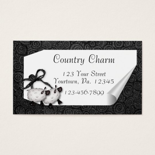 Curl Tag Sheep Business Card