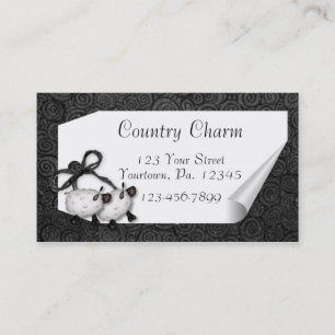Curl Tag Sheep Business Card