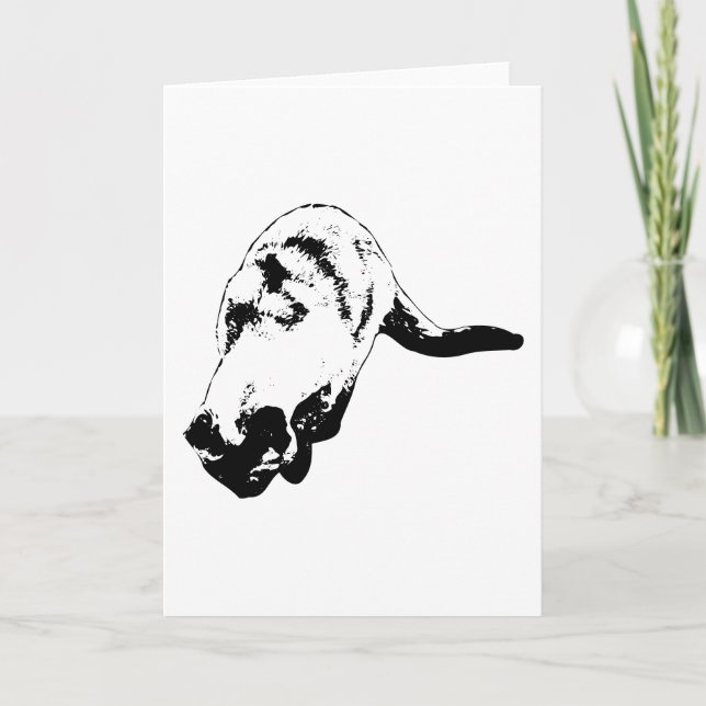 Curled Scene, Warm Thought Card (Front)
