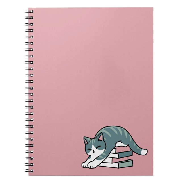 Curled Up with a Book and a Cat - Cosy Cat Reading (Front)