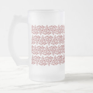 Curleque Christmas Tree Frosted Glass Beer Mug