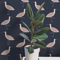Curlew Bird Coastal Pattern