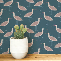 Curlew Bird Coastal Pattern