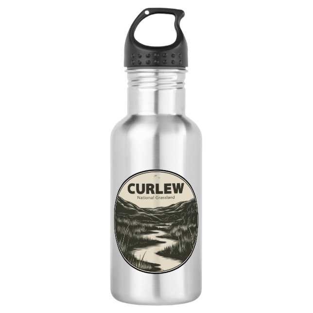 Curlew National Grassland Idaho Stream 532 Ml Water Bottle (Front)