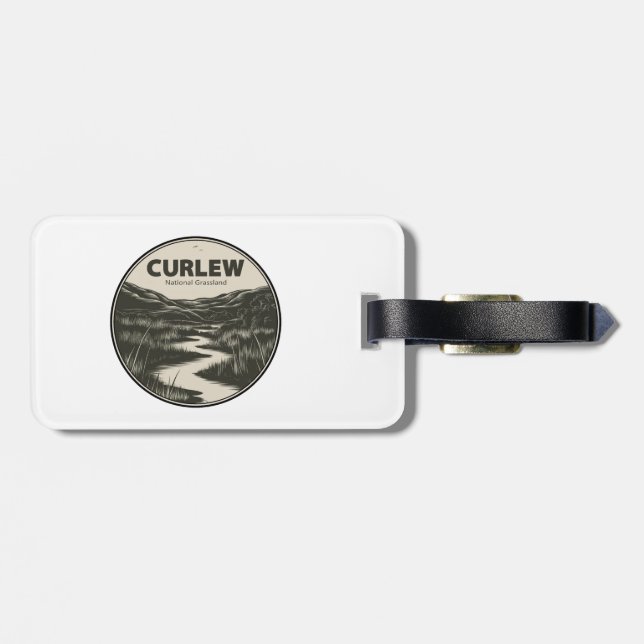 Curlew National Grassland Idaho Stream Luggage Tag (Back Horizontal)