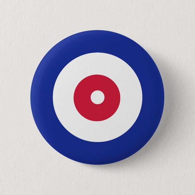 Curling 6 Cm Round Badge (Front)