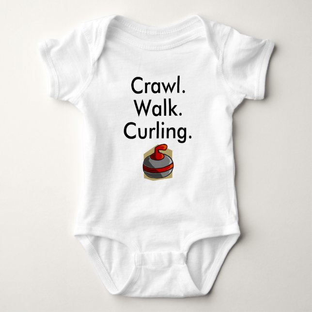 Curling Baby Bodysuit (Front)
