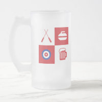 Curling beer mug