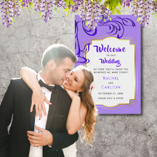 Curling Branch Wedding Welcome Poster (24"x36")