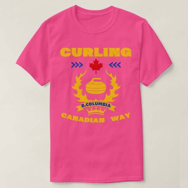 Curling Canadian way B Columbia T-Shirt (Design Front)