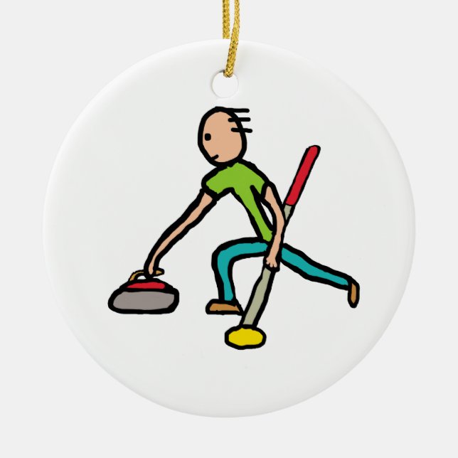 Curling Ceramic Tree Decoration (Front)