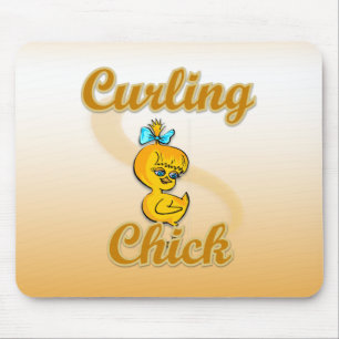 Curling Chick Mouse Mat