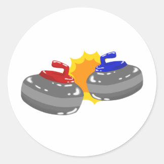 Curling Classic Round Sticker