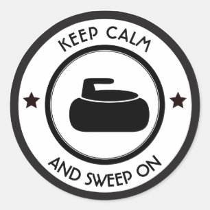 Curling Classic Round Sticker