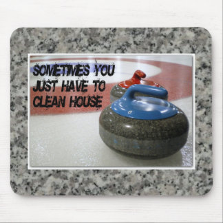 Curling - Clean House Mousepad