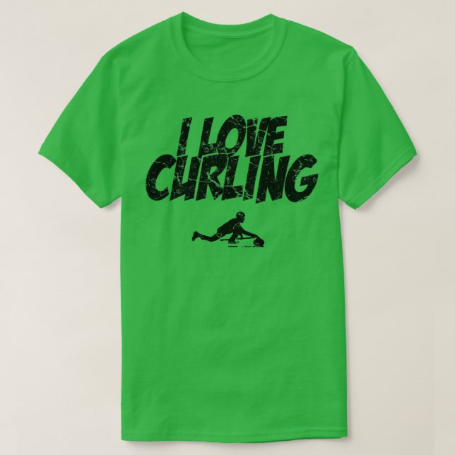 Curling Curler 6 T-Shirt (Design Front)