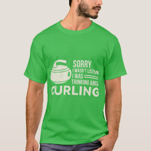 Curling Curler Broom Precision Sport Rink Curling  T-Shirt