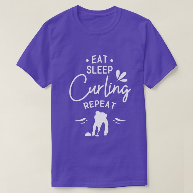 Curling Curler competition T-Shirt (Design Front)