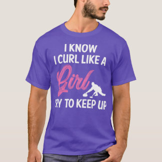 Curling Curling Girl T-Shirt