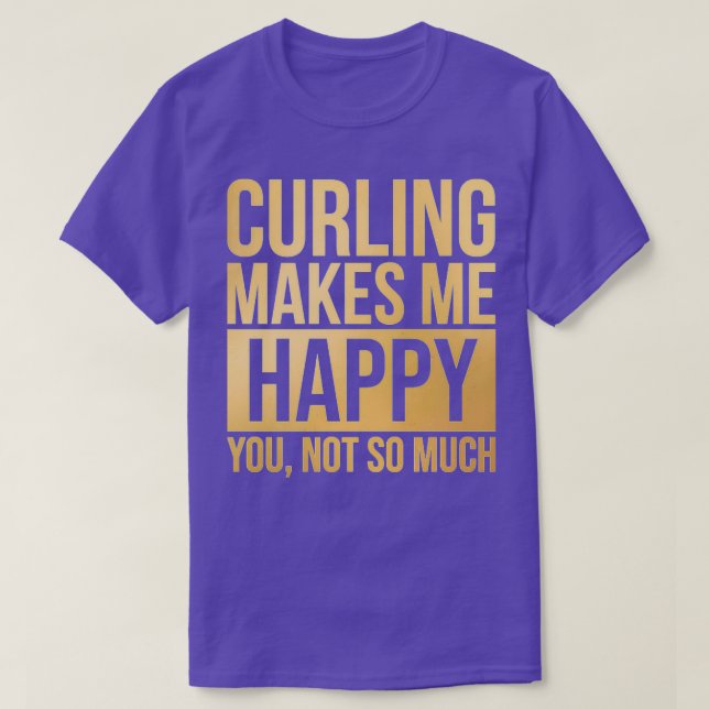 Curling Curling Player 1 T-Shirt (Design Front)