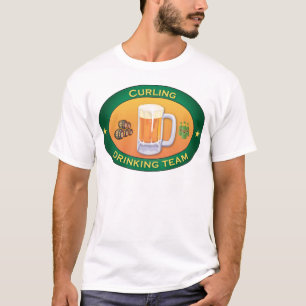Curling Drinking Team T-Shirt