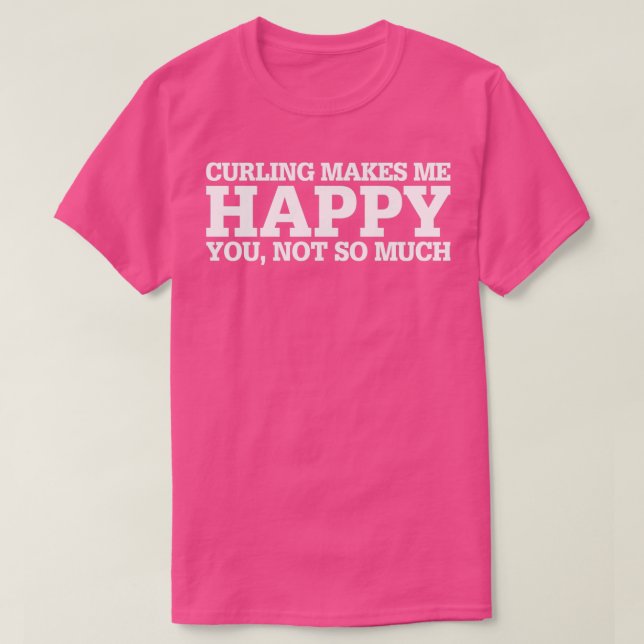 Curling Funny Gift Idea T-Shirt (Design Front)