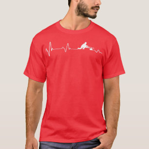 Curling Heartbeat Ekg Pulse Curl Stone Idea T-Shirt