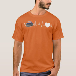 Curling heartbeat stick shooting stick shooter 1 T-Shirt