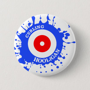Curling Hooligan 6 Cm Round Badge