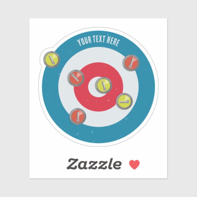curling House and curling stones top view (Sheet)