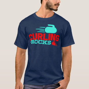Curling ice curling stones broom tournament gift 7 T-Shirt