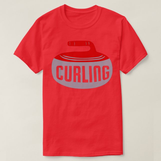 Curling Ice sport Curling Lover Gift Idea T-Shirt (Design Front)