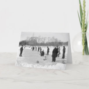Curling in Central Park, 1906 Card