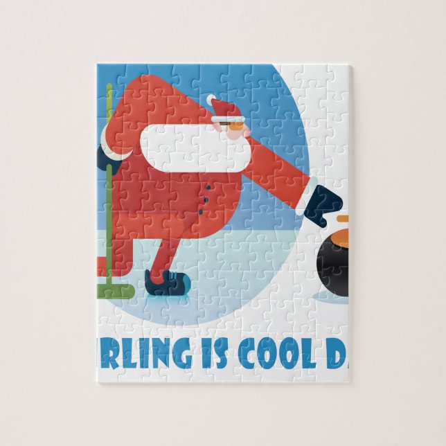 Curling Is Cool Day - Appreciation Day Jigsaw Puzzle (Vertical)