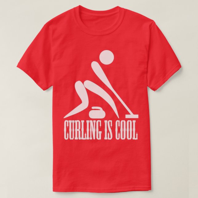 Curling Is Cool Day Paralympics Curling T-Shirt (Design Front)