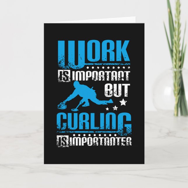 Curling Is More Important Card (Front)