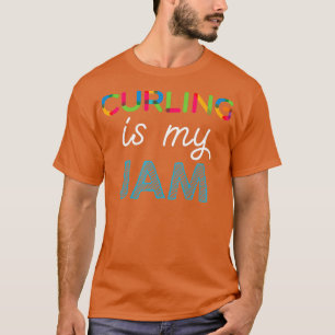 Curling is my Jam Funny Curling Design T-Shirt