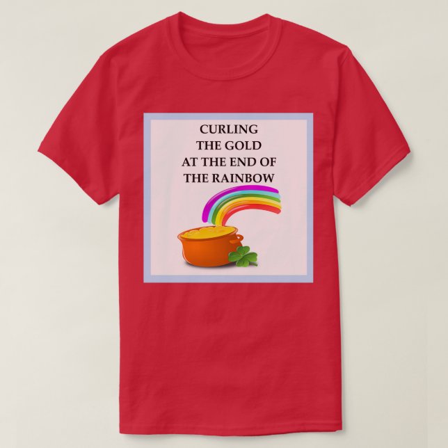 Curling Joke 8 T-Shirt (Design Front)