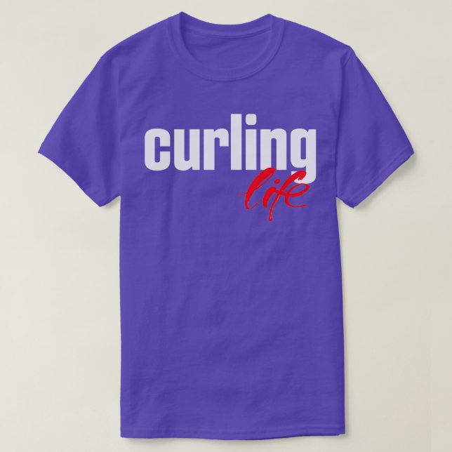Curling Life Winter Sports 2 T-Shirt (Design Front)