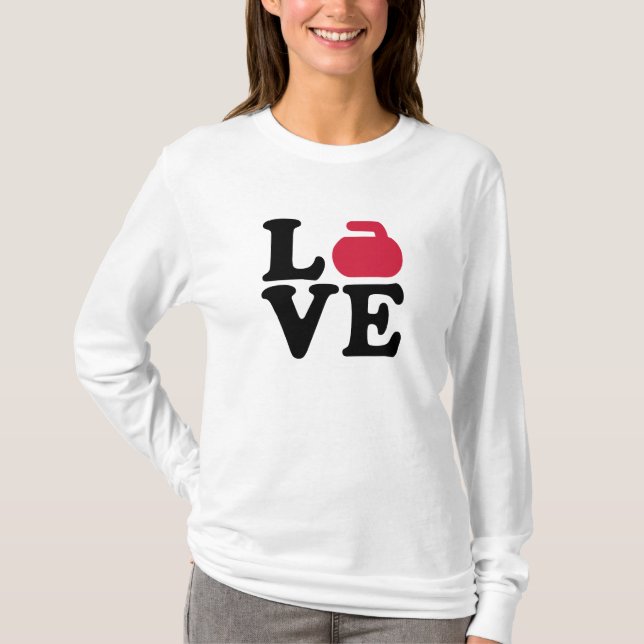 Curling love stone T-Shirt (Front)