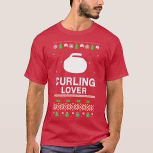 Curling Lover Christmas Funny Design For Gift T-Shirt