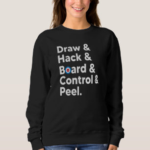 Curling Meme Draw Hack Board Control Peel Curling Sweatshirt