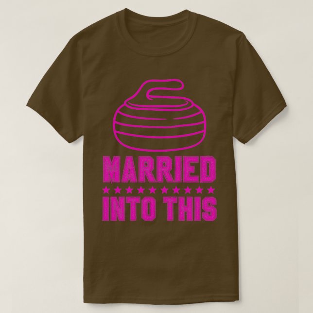 Curling Mum Pinky T-Shirt (Design Front)