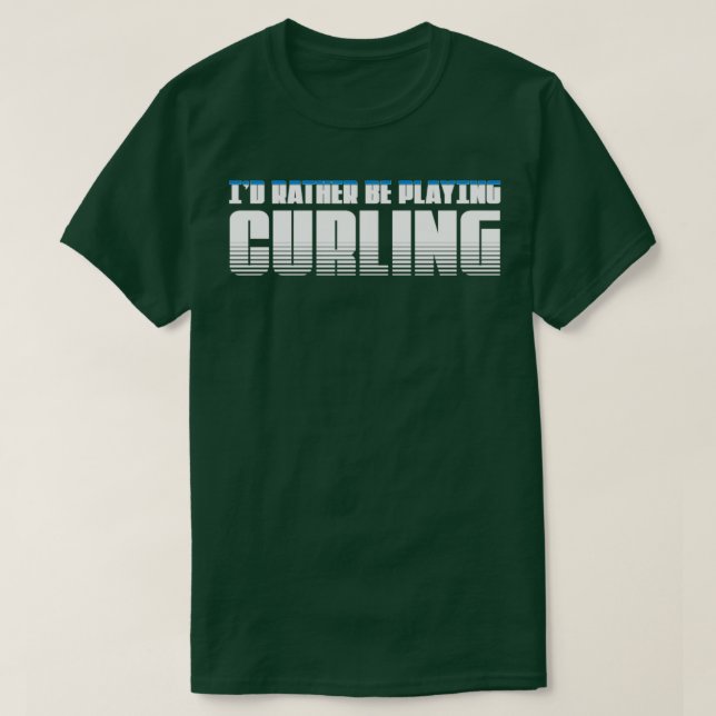 Curling Play Curling T-Shirt (Design Front)
